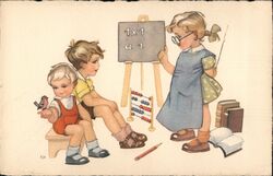 Children's School Lesson Ejo Postcard Postcard Postcard