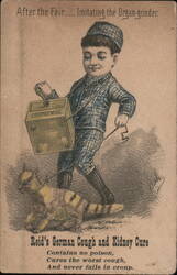 Boy With Coffee Mill Trade Card Trade Card