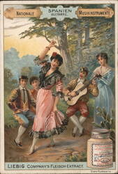 Liebig Spanish Guitar Player Trade Card