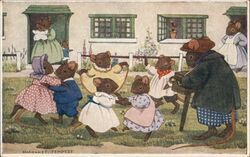 Margaret Tempest Mice Dancing Postcard Postcard