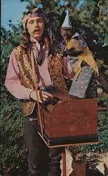 Hurdy Gurdy Man with Monkey Postcard