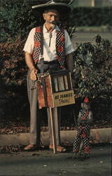 The Italian Organ Grinder Postcard