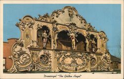 Antique Amsterdam Street Organ Postcard