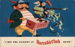 Harrah's Club Reno Jackpot Nevada Postcard Postcard Postcard