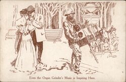 Organ Grinder Comic Postcard Organ Grinders E.H. Rowe Postcard Postcard Postcard