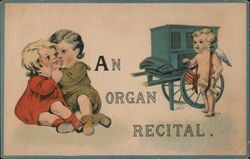 An Organ Recital Organ Grinders Postcard Postcard Postcard