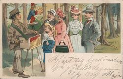 Organ Grinder Comic Postcard Organ Grinders Postcard Postcard Postcard