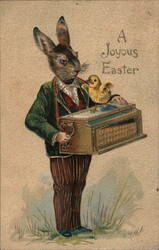 A Joyous Easter Bunny Postcard Postcard Postcard