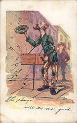 The Change Will Do Me Good Comic, Funny H.M. Goddard Postcard Postcard Postcard