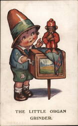 The Little Organ Grinder Postcard