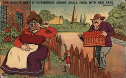 Comic Organ Grinder Comic, Funny Postcard Postcard Postcard