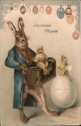 Joyeuses Pâques Easter Bunny Jochini Postcard Postcard Postcard