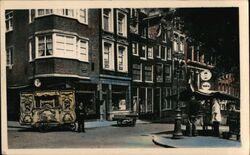 Amsterdam Street Scene with Organ Netherlands Postcard Postcard Postcard