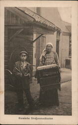 Russische Strassenmusikanten, Organ Grinder Germany Postcard Postcard Postcard