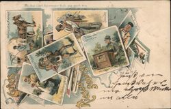 German Occupations Postcard Postcard