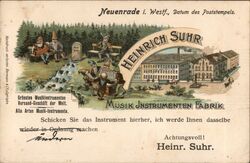 Heinrich Suhr Musik Instrumenten Fabrik Postcard