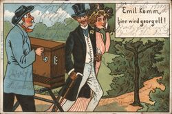 Emil Komm, Organ Grinder Postcard