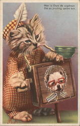 Dons the Organ Cat Postcard Postcard