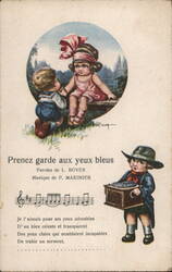 Prenez Garde Aux Yeux Bleus Postcard