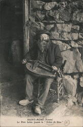 Le Père Leleu Playing Instrument Postcard