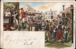 German Free Market 1901 Postcard