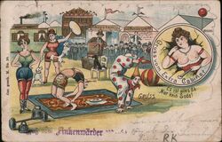 Gruss Vom Extra Cabinet Risque Postcard