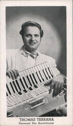 Thomas Terrana Accordionist Chicago, IL Accordions Postcard Postcard Postcard