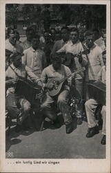 Wehrmacht-Bildserie Soldiers Singing Postcard