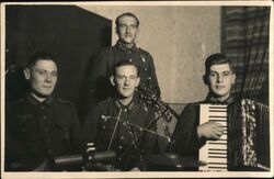 German Military Band Postcard Postcard