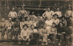 Miners with Accordion Postcard