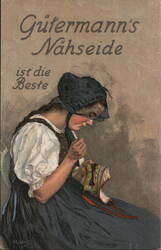 Gütermann's Nähseide Sewing Silk Advertising Postcard Postcard Postcard