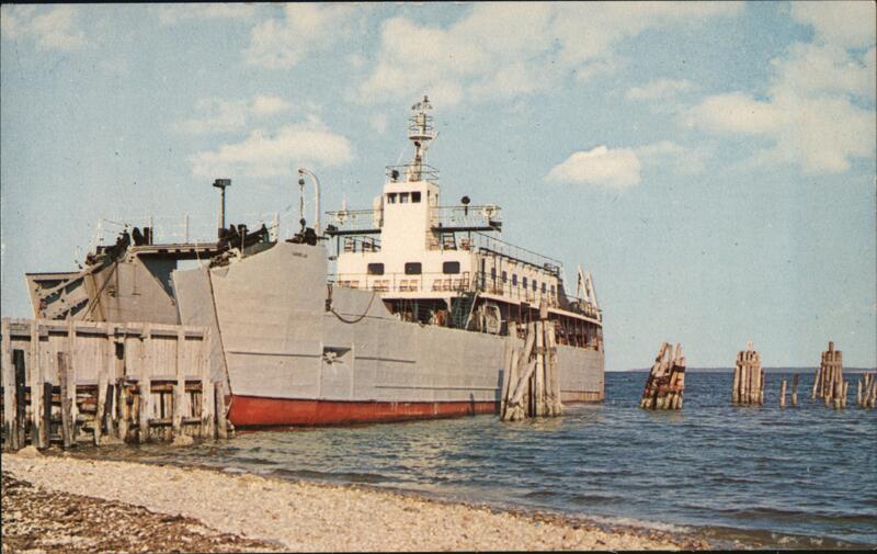 Orient Point - New London Ferry New York Milt Price Postcard