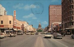 Congress Avenue Looking North Austin, TX Postcard Postcard Postcard