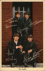 The Beatles "Autographed" Performers & Groups Postcard Postcard Postcard