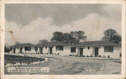 George's Motor Court Columbia, SC Postcard Postcard Postcard