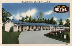 Star Light Motel Postcard