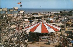 Fun at the Pavilion Merry-Go-Round Postcard