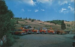 John R. Stotts Premix and Gravel Trucks Postcard