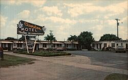 Clewiston Motel, Sweetest City U.S.A. Postcard