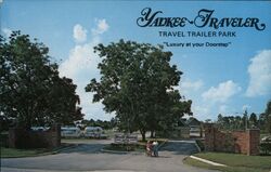 Yankee Traveler Travel Trailer Park Postcard