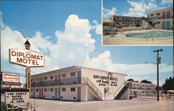 Diplomat Motel Postcard