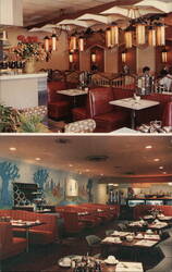 Golden Bear Pancake House Interior Postcard Postcard Postcard