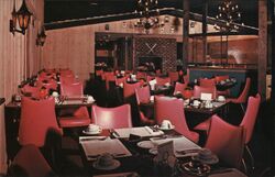 Viking Smorgasbord Restaurant Interior Postcard