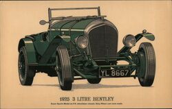 1925 3 Litre Bentley Postcard