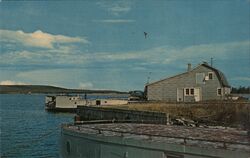 Commercial Fishing Docks, Jackson Harbor Postcard