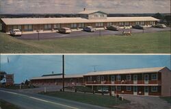 View Motel, Malone NY Postcard