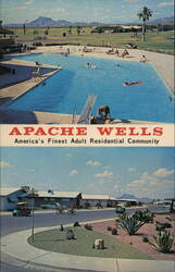 Apache Wells, America's Finest Adult Residential Community Postcard