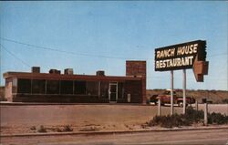 Ranch House Restaurant Groom, TX Postcard Postcard Postcard