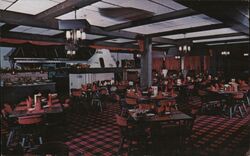 Chalet Inn Dining Room Postcard