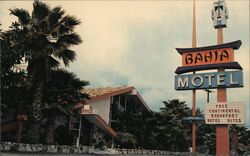 Bahia Motel, Free Continental Breakfast Anaheim, CA Postcard Postcard Postcard